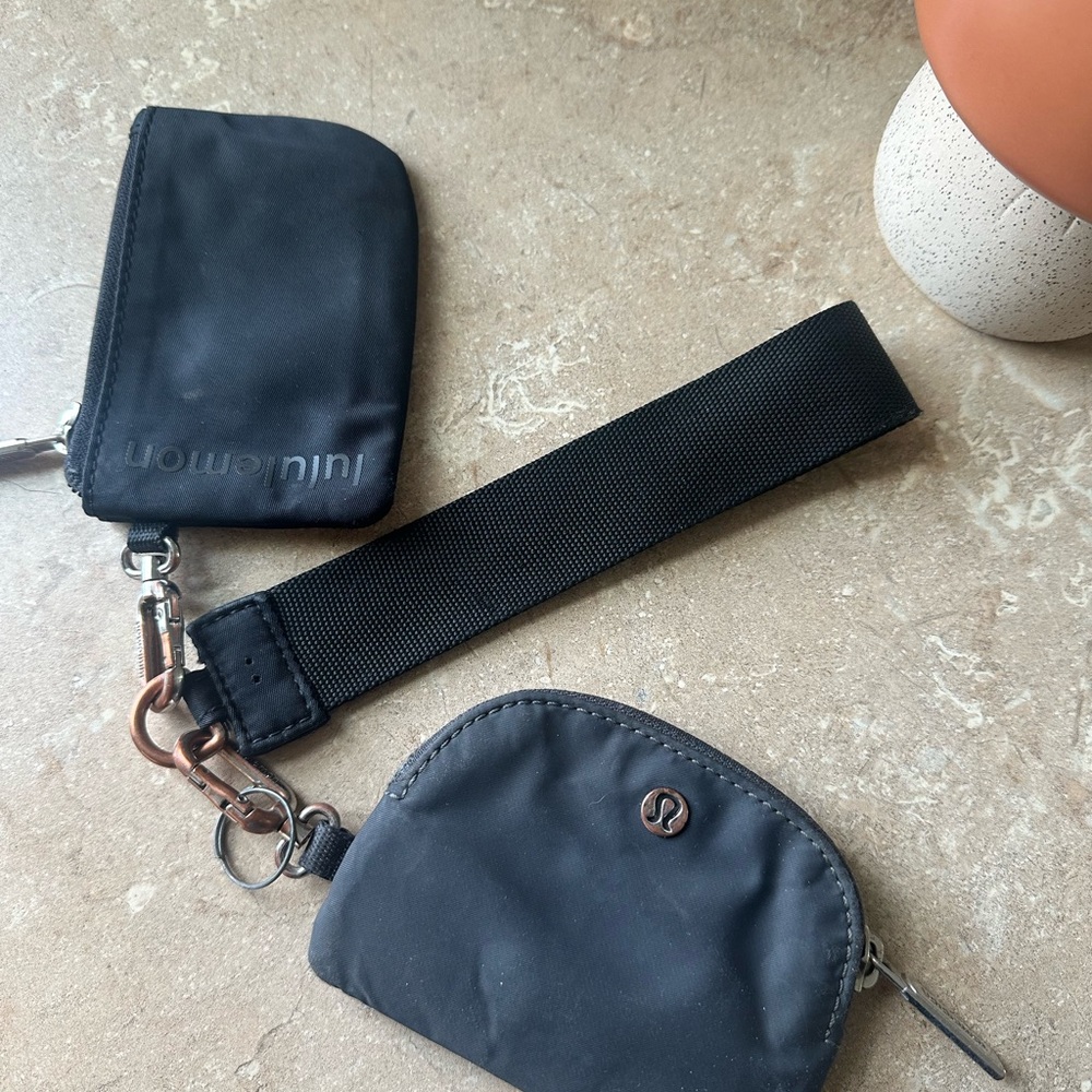 lululemon athletica Black Wristlet Set